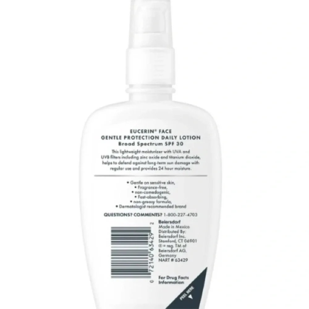2X Eucerin Daily Protection Face Lotion for Sensitive Skin, SPF 30, 4 fl oz - Picture 2 of 5